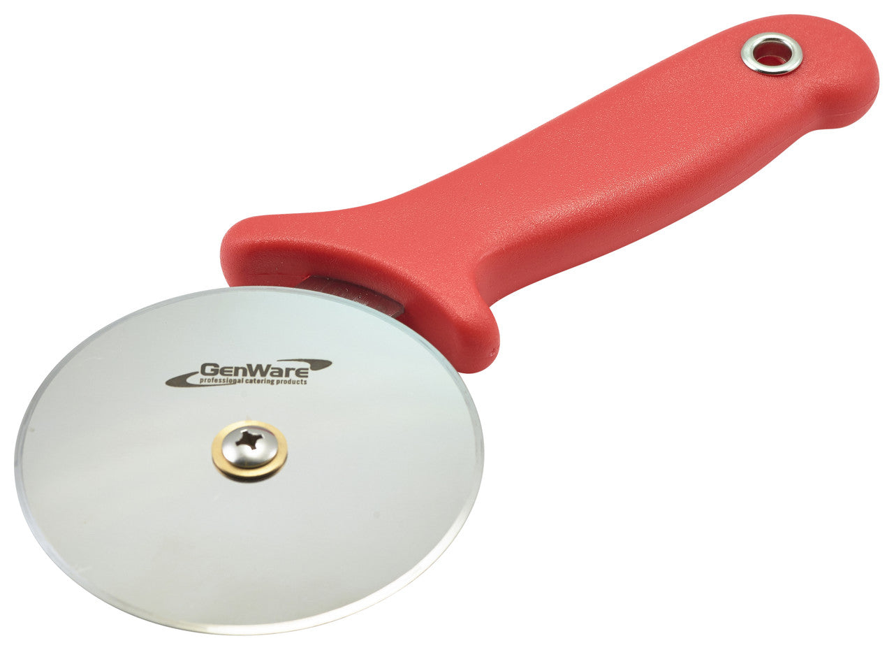 Genware Pizza Cutter Red Handle Group Image