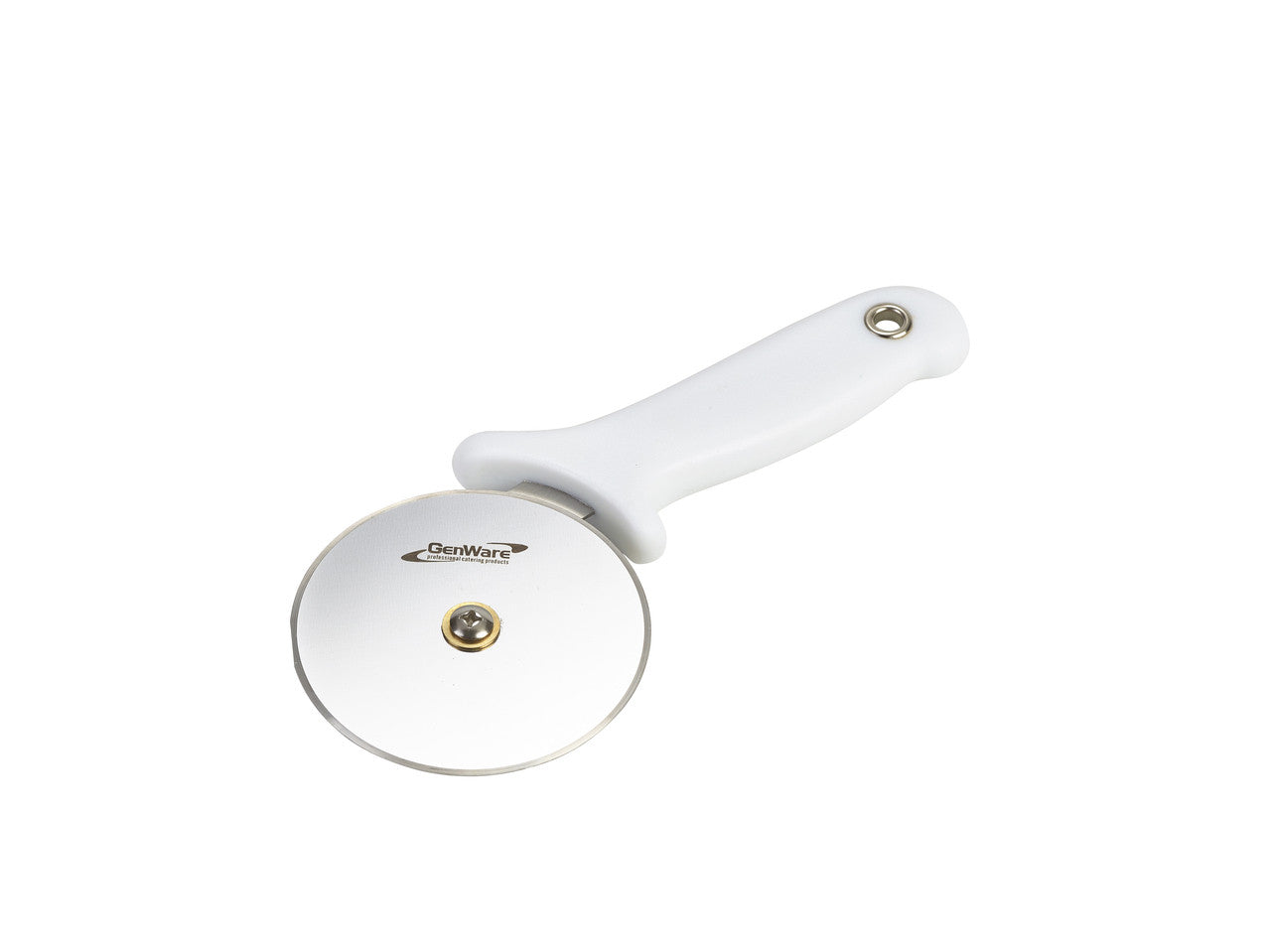 Genware Pizza Cutter White Handle Group Image