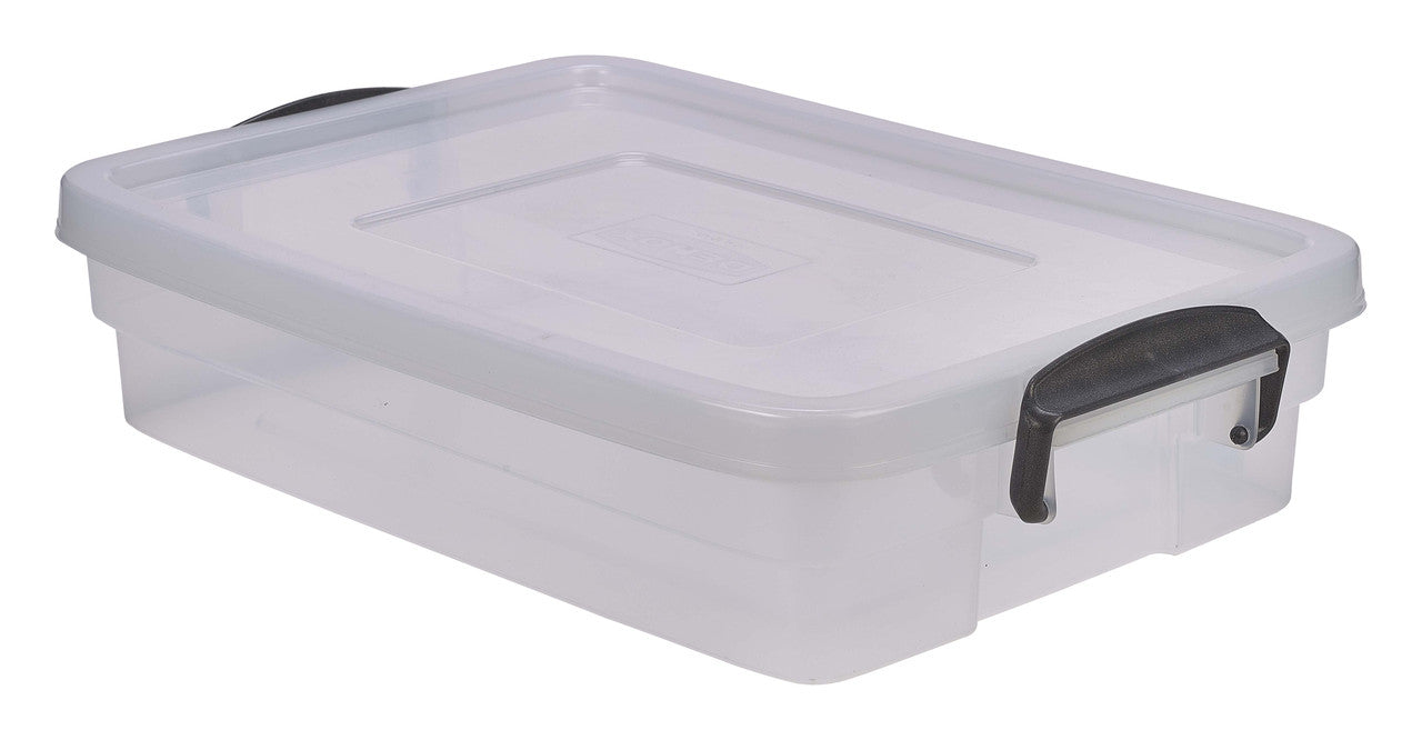 Storage Box 20L W/ Clip Handles 4 Pack