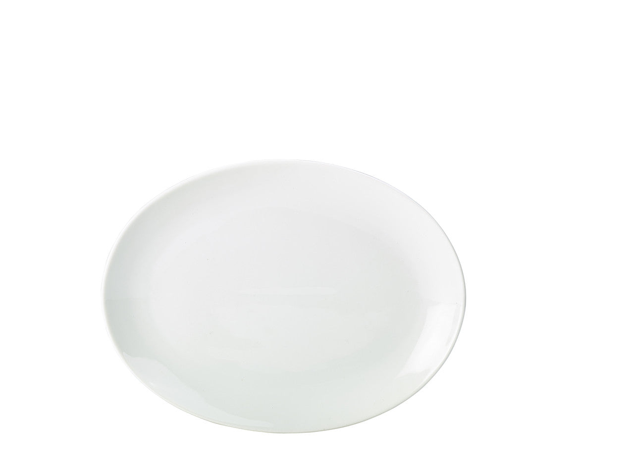 Genware Porcelain Oval Plate 31cm/12.25" 6 Pack
