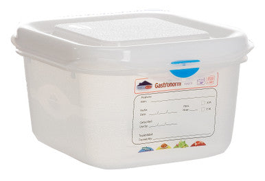 GN Storage Container 1/6 100mm Deep 1.7L 12 Pack