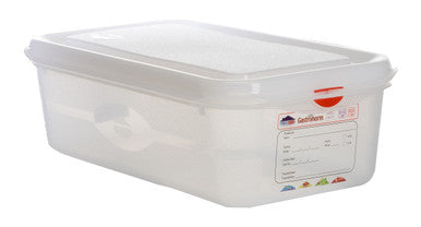 GN Storage Container 1/3 100mm Deep 4L 6 Pack