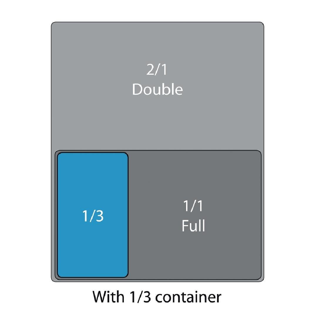 Vogue Polycarbonate 1/3 Gastronorm Container 150mm Clear U234