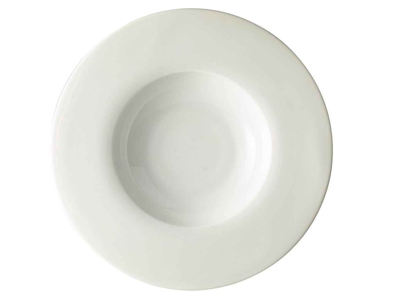 Genware Porcelain Wide Rim Pasta Plate 30cm/12" 6 Pack