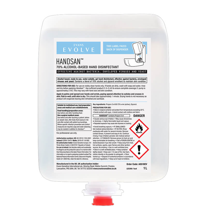 Evans Handsan Alcohol Hand Gel Cartridge
