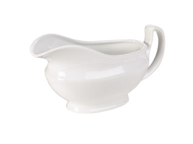 Genware Porcelain Sauce Boat 40cl/14oz 6 Pack