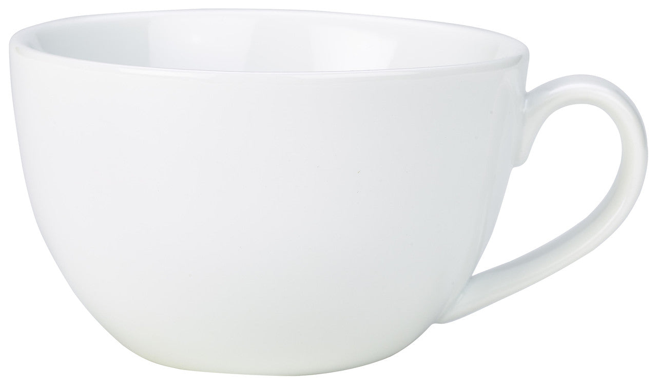 Genware Porcelain Bowl Shaped Cup 17.5cl/6oz 6 Pack