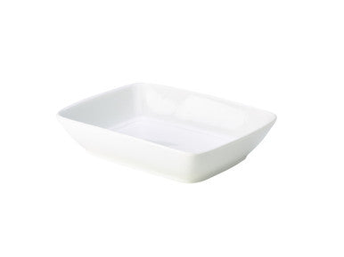 Genware Porcelain Rectangular Dish 19 x 14.5cm/7.5 x 5.75" 6 Pack