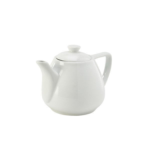 Genware Porcelain Contemporary Teapot 45cl/16oz 6 Pack