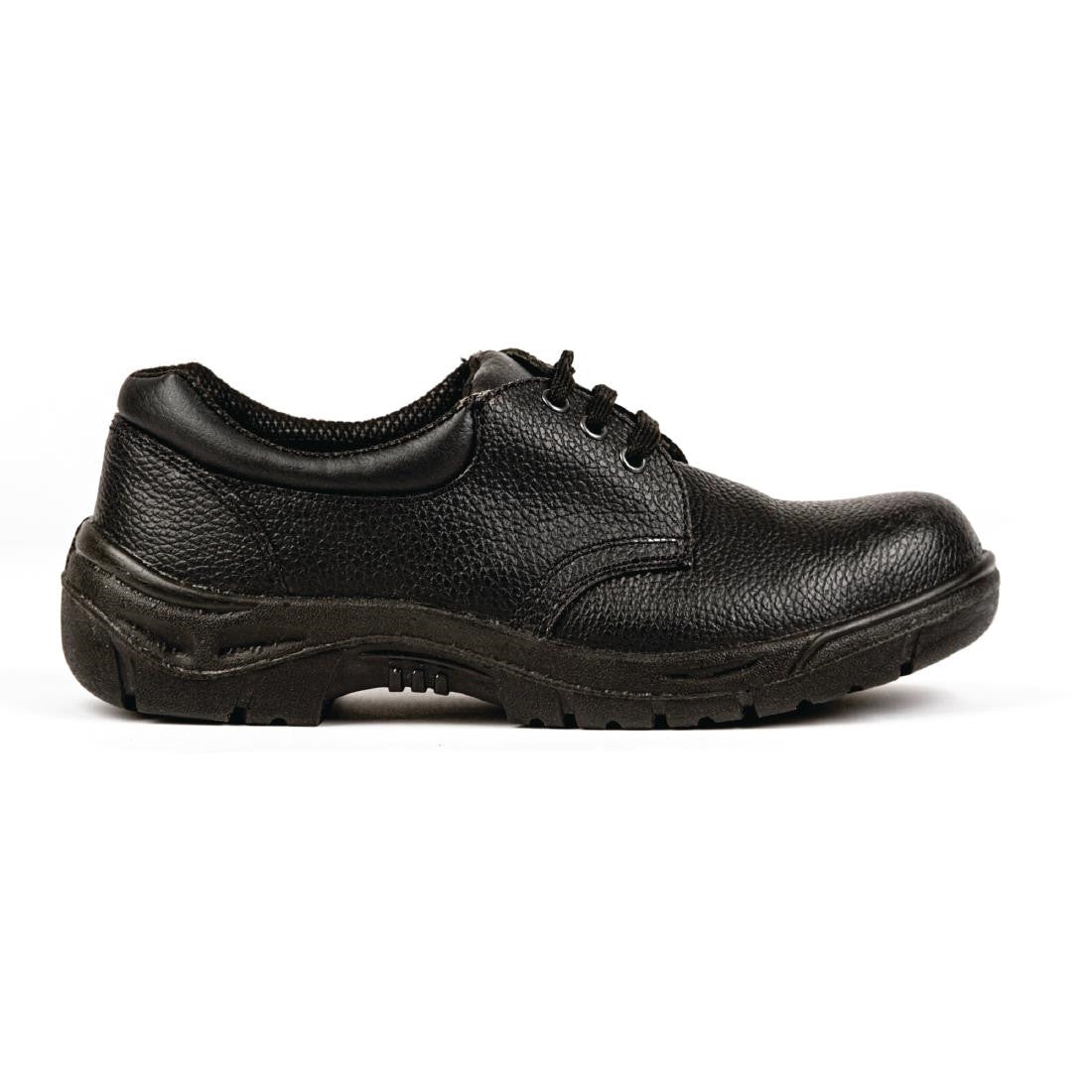 Side view of Essentials Unisex Safety Shoe Black 36.