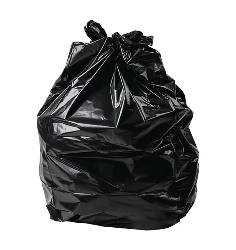 Medium Duty Black Refuse Sacks next to each other.