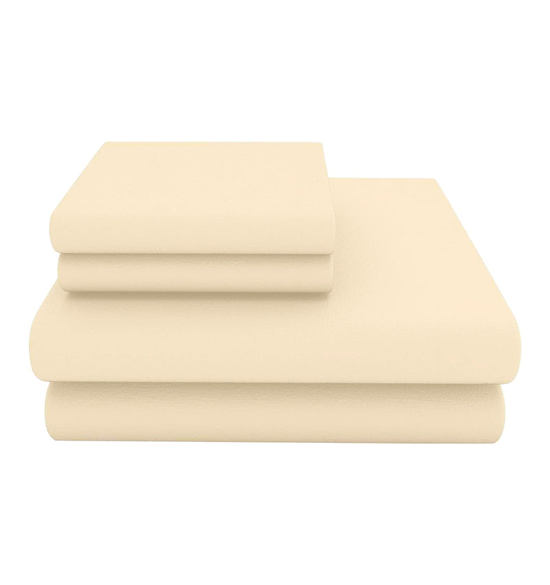 Fitted Sheet Cream Single