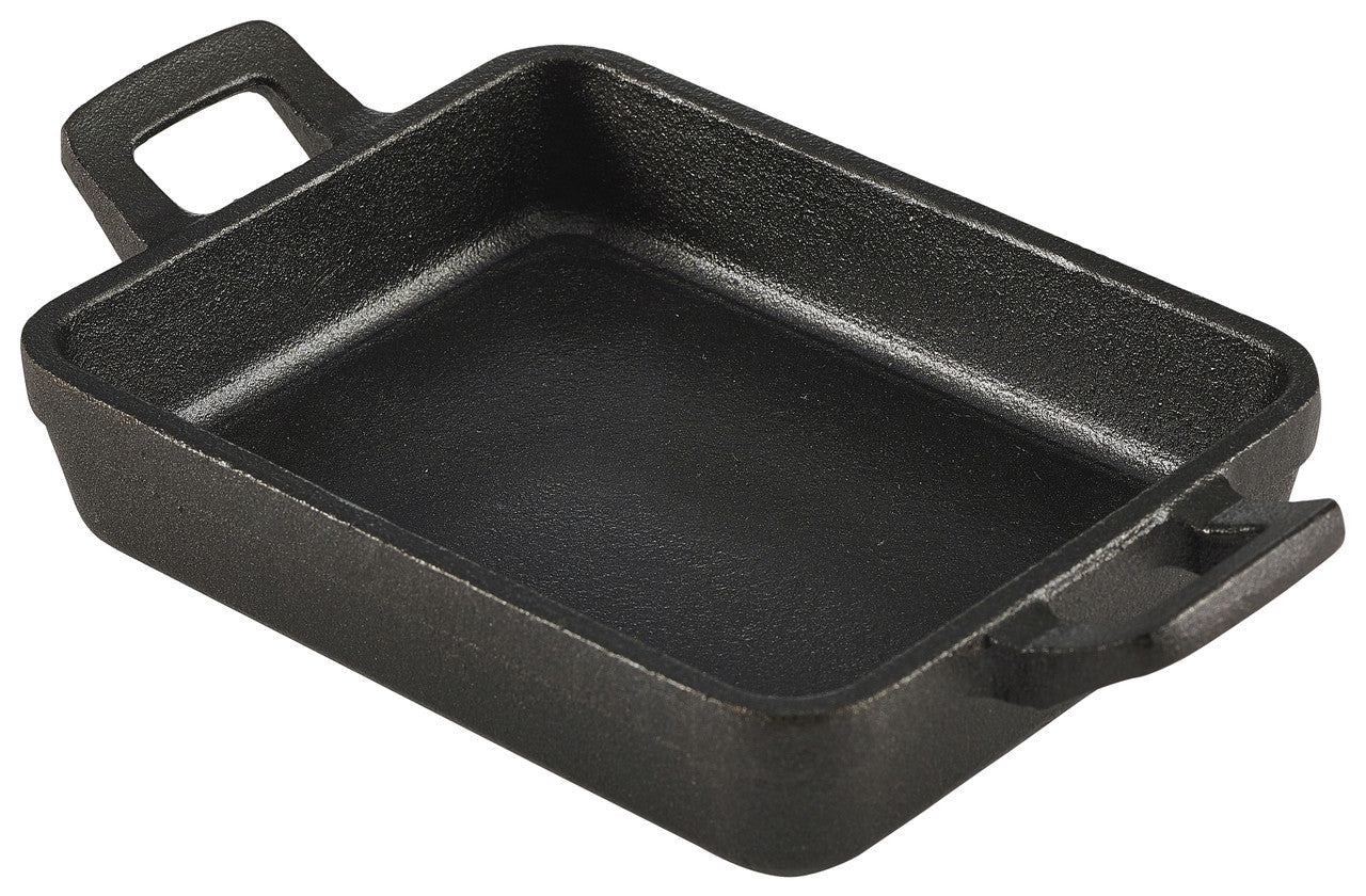 Mini Cast Iron Rectangular Dish 14x11x3cm 6 Pack