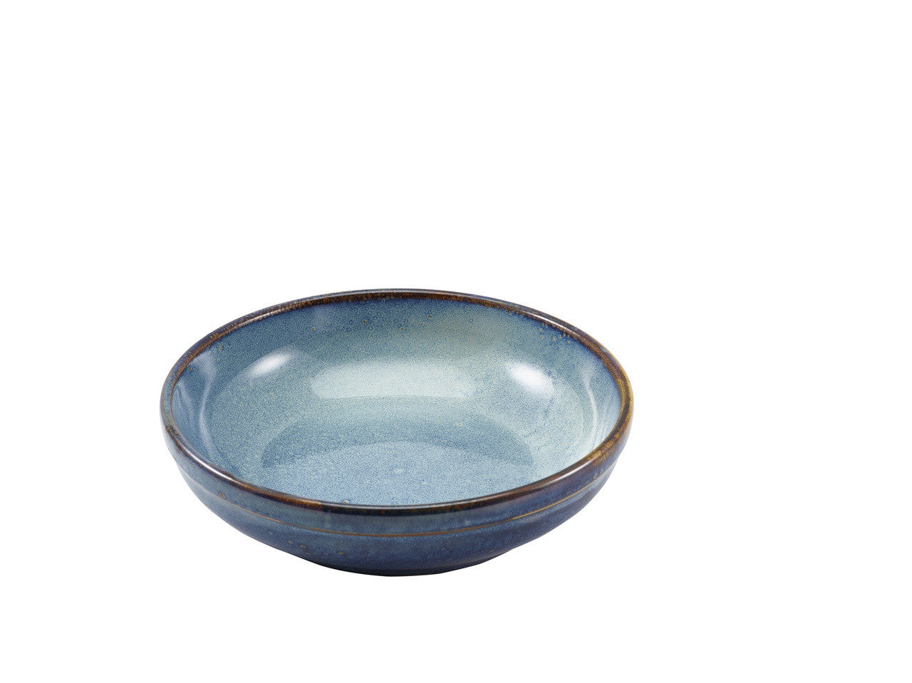 Terra Porcelain Aqua Blue Coupe Bowl 23cm 6 Pack Group Image