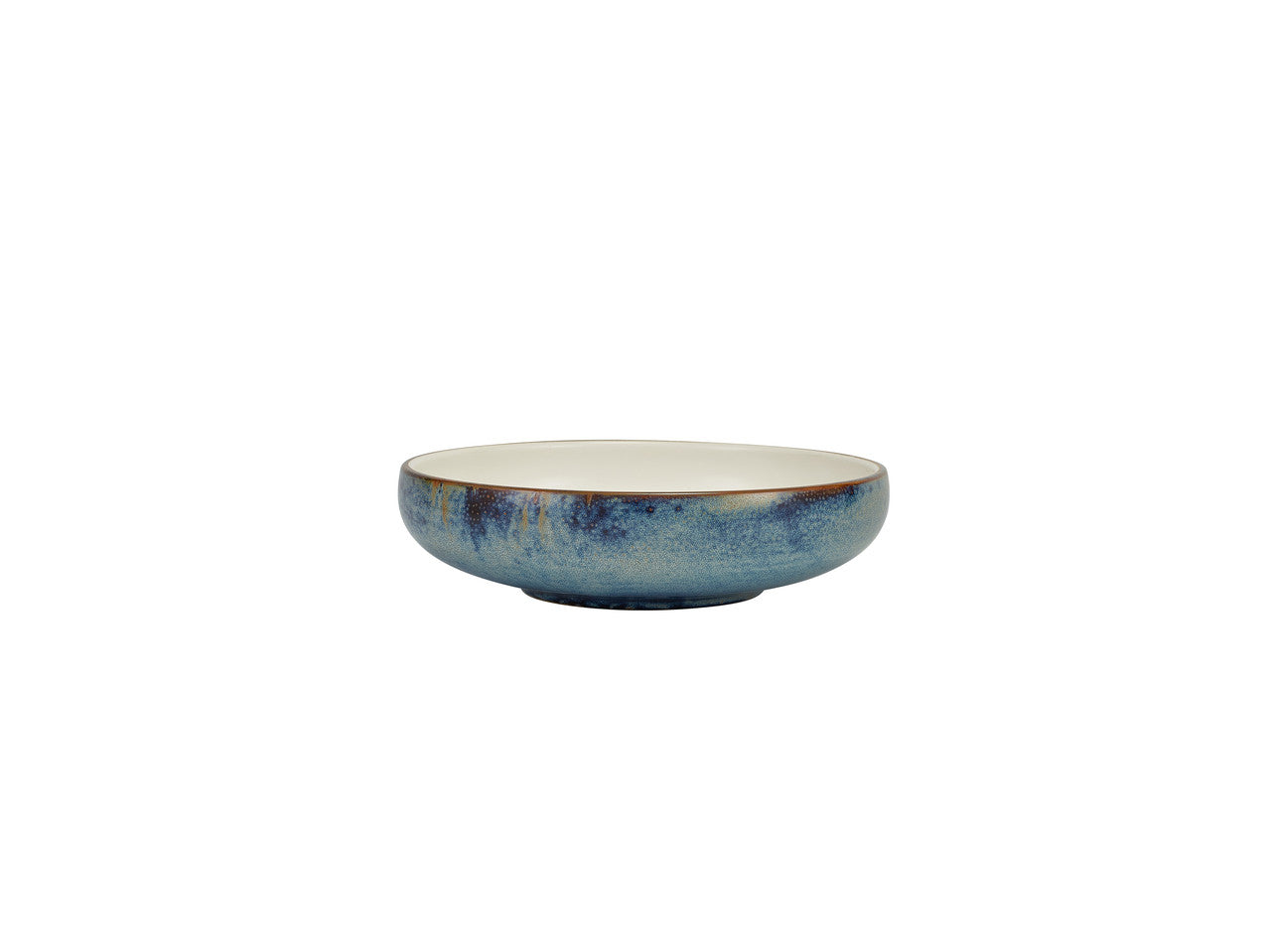 Terra Porcelain Aqua Blue Two Tone Coupe Bowl 20.5cm 6 Pack Group Image