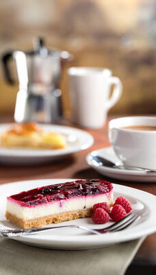 Breakfast Setup With Utopia Pure White Economy Wide Rim Plate 10"/25cm