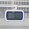 Hygiplass Mini Fridge/Freezer Thermometer hang in the fridge.
