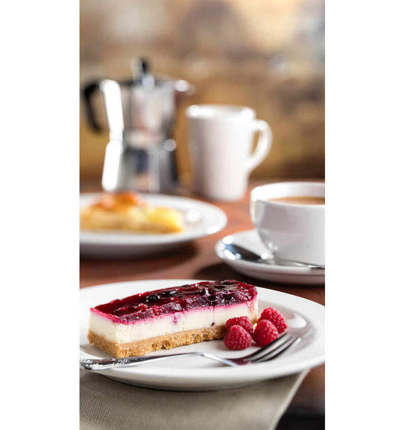 6 Pack Utopia Pure White Cappuccino Cup With Cake