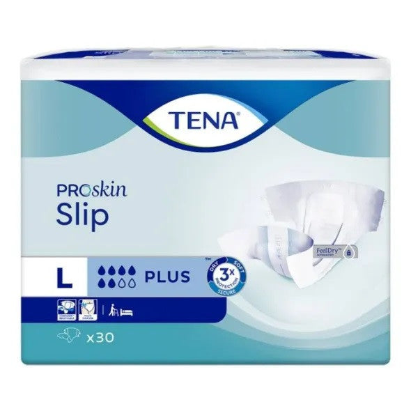 Tena 710700 Slip Plus Large (2100 - 2500ML) Waist 92-144CM – 30 Pack