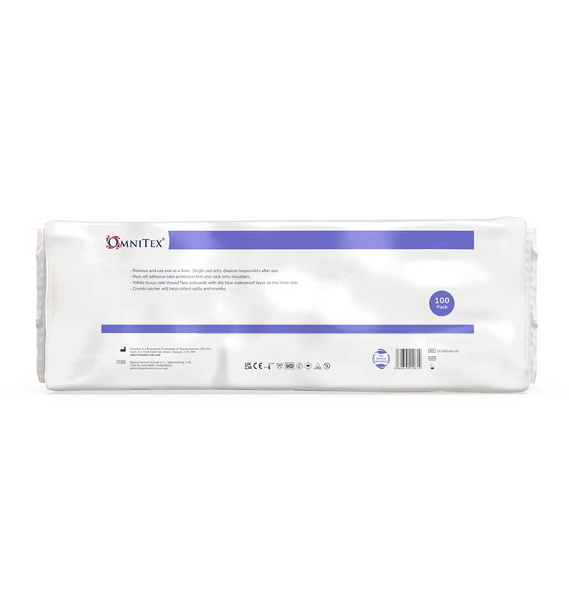 Omnitex Disposable Bibs Packaging