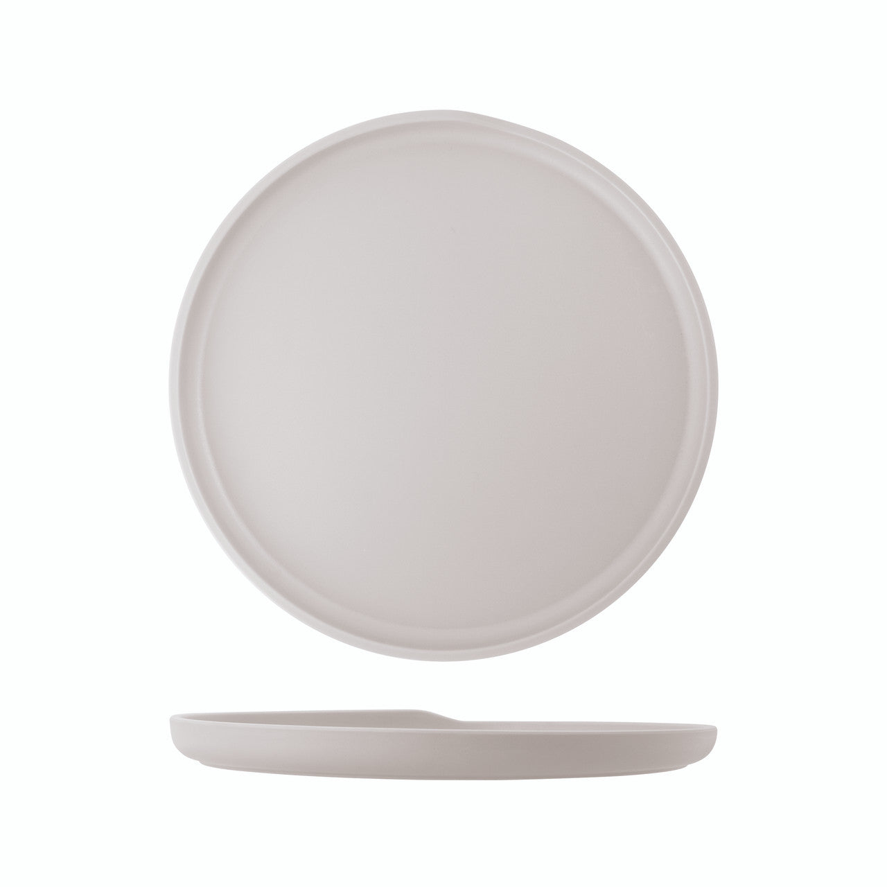 White Copenhagen Round Melamine Plate 28cm 6 Pack
