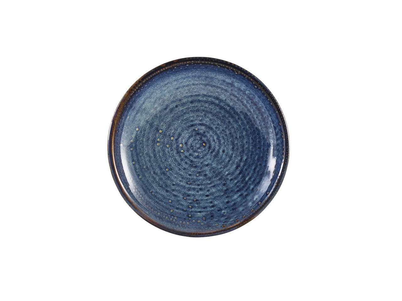 Terra Porcelain Aqua Blue Deep Coupe Plate 21cm 6 Pack Group Image