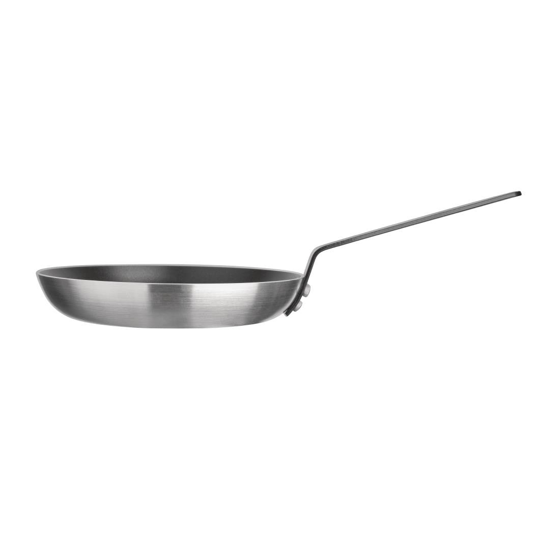 Side view of Essentials Non-Stick Teflon Frying Pan 240mm.