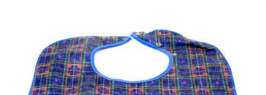 Premium Clothing Protector 45 x 90cm With Poppers Tartan Blue