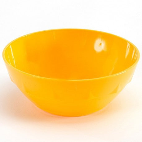 Full shot of Yellow Polycarbonate Round Bowl 12cm.