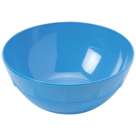Full shot of Medium Blue Polycarbonate Round Bowl 12cm.