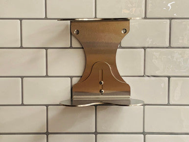 Stainless Steel Double Wall Bracket for Ebony Pump Bottles