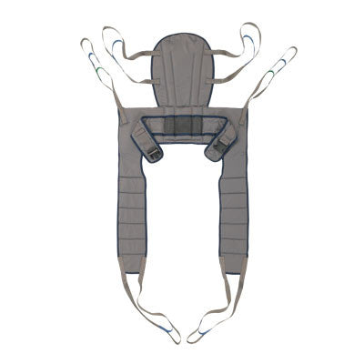 Invacare High Back Dress Toileting Sling Polyester Fabric material.