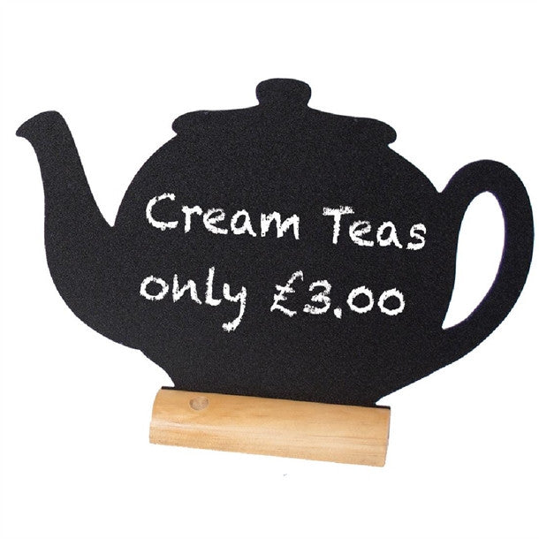 Securit Mini Teapot Shaped Blackboards