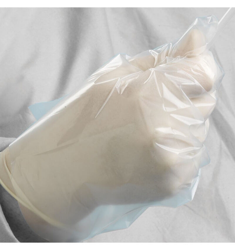 Sterile Co-polymer Gloves Powder Free Clear in use