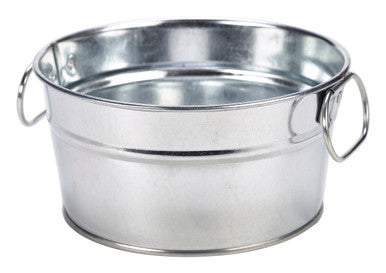 Galvanised Steel Serving Bucket 15 x 8cm 6 Pack