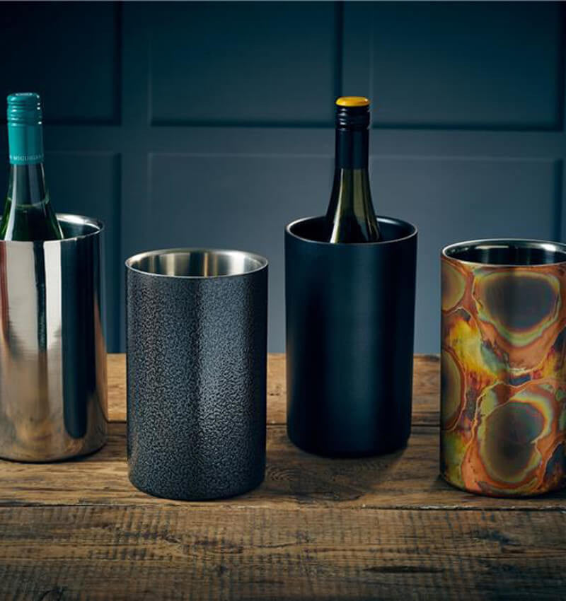 GenWare Burnt Copper Wine Cooler Two Bottles