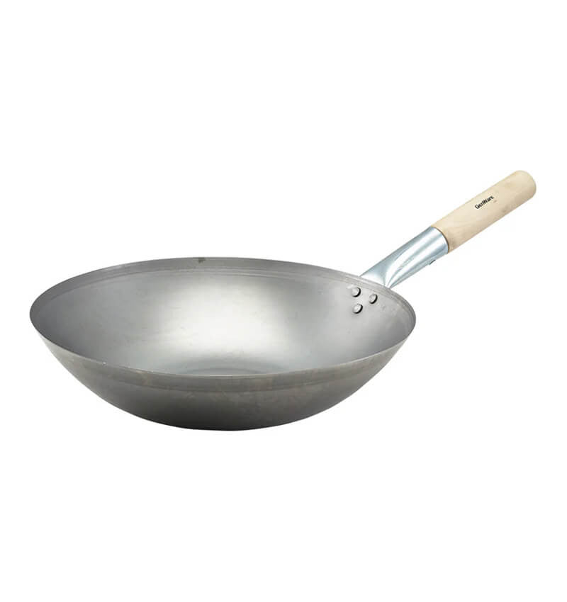 Black Iron Wok Flat Base 14"/35.6cm