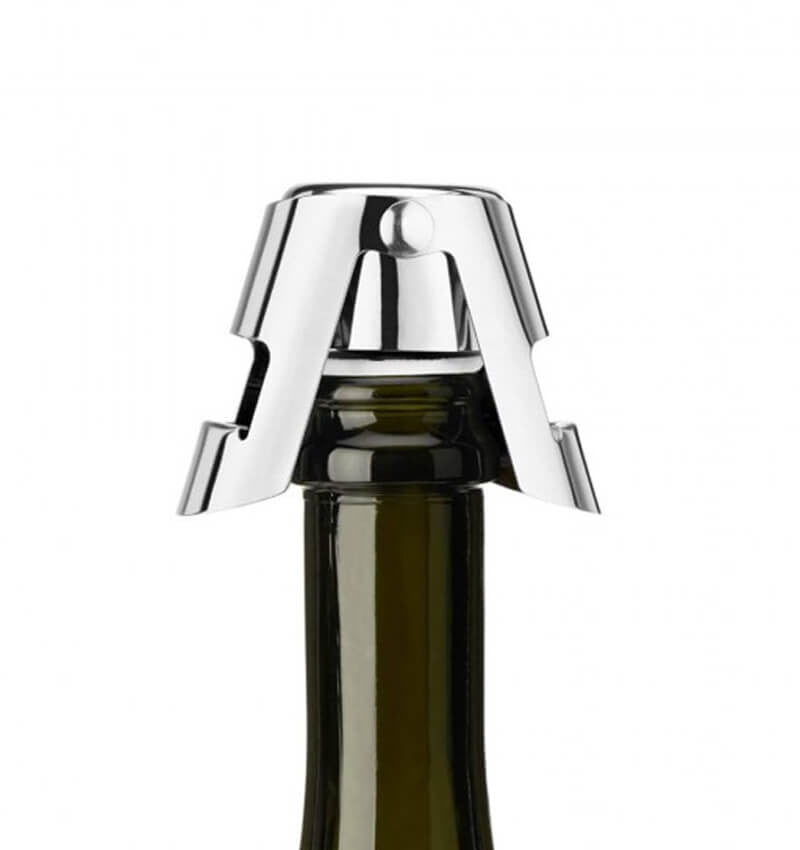 Champagne Bottle Sealer On Bottle