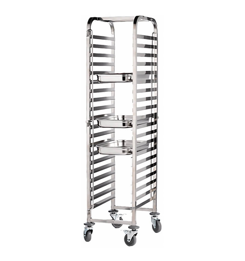 St/St. Gastronorm 1/1 Trolley 20 Shelves