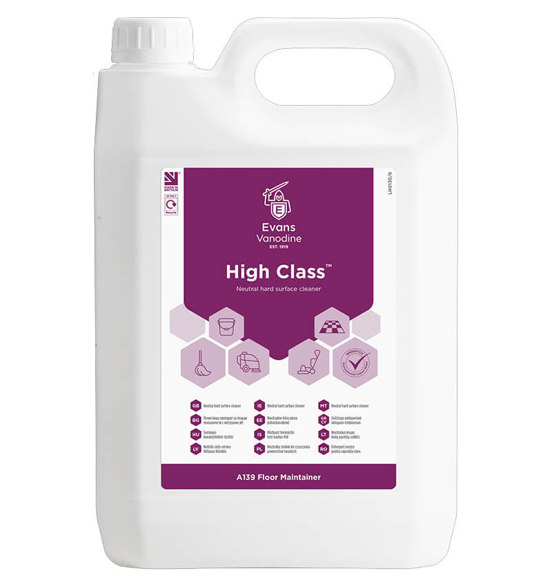 Evans High Class Neutral Hard Surface Cleaner 5Ltr