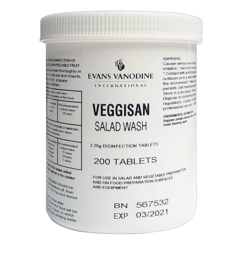 Evans Veggisan Disinfectant Tablets