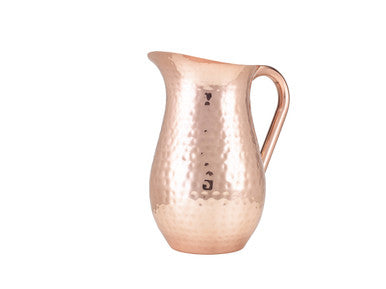 GenWare Hammered Copper Plated Water Jug 2L/67.6oz