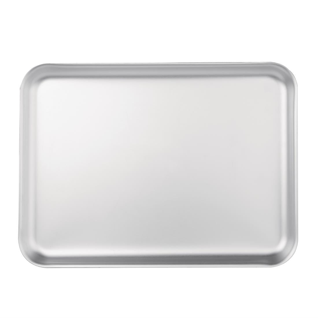 Front view of Vogue Aluminium Baking Tray 370 x 265mm.