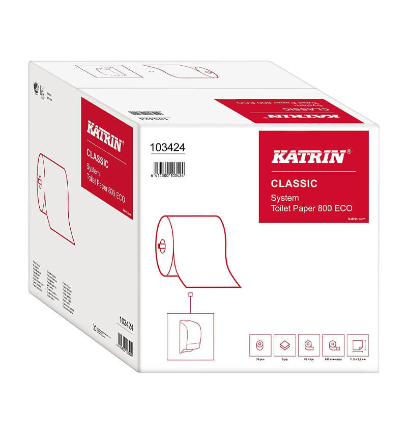 Katrin 15600 Classic 2 Ply Toilet Roll in box