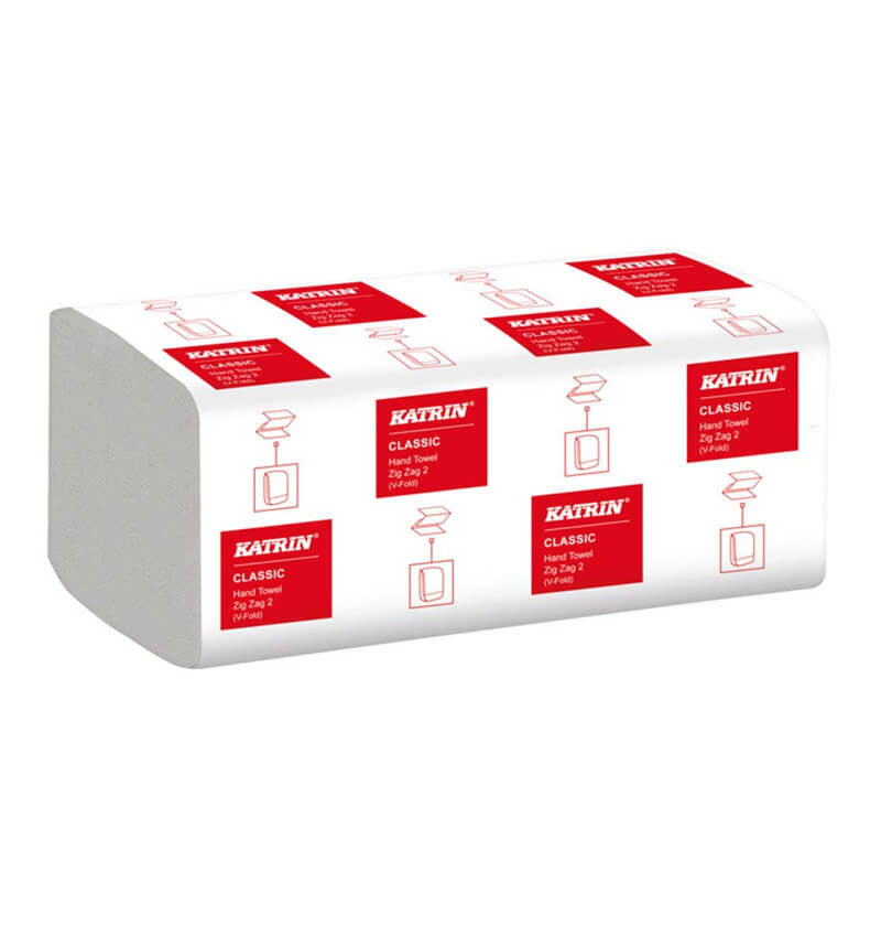 Katrin Zig Zag Natural Basic Hand Towel 5000 Pack