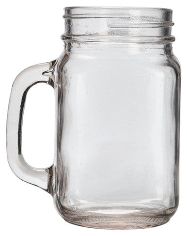Genware Glass Mason Jar 64.5cl / 22.7oz 6 Pack