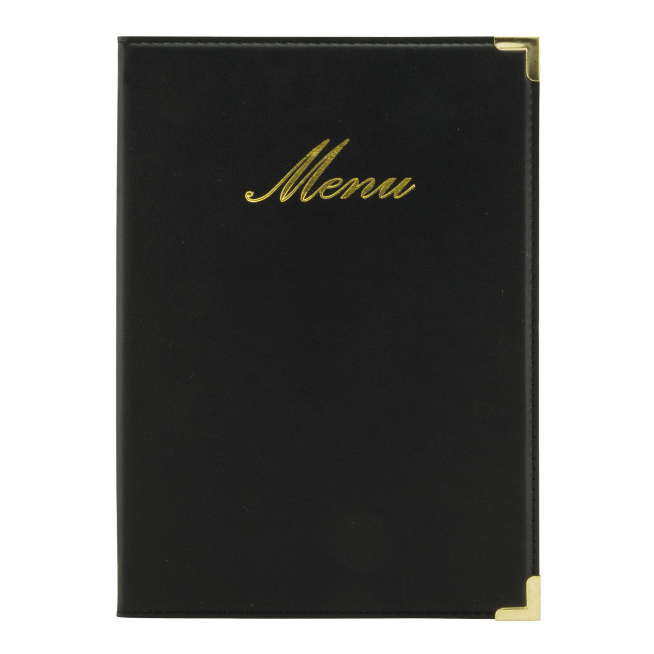 Classic A5 Menu Holder Black 4 Pages Group Image