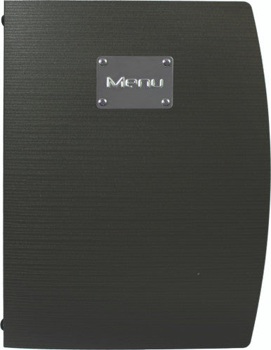 Rio A4 Menu Holder Black 4 Pages