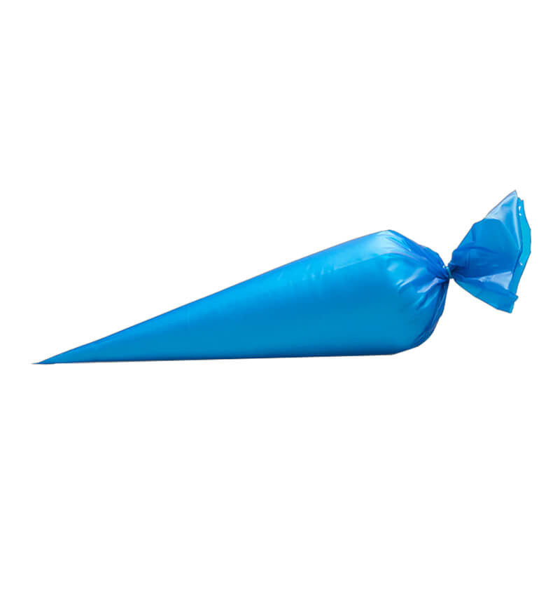 21 Inch Blue Disposable Piping Bags Filled