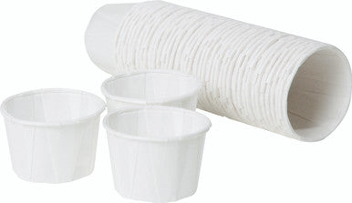 Waxed Paper Pot 28ml/1oz White 250 Pack
